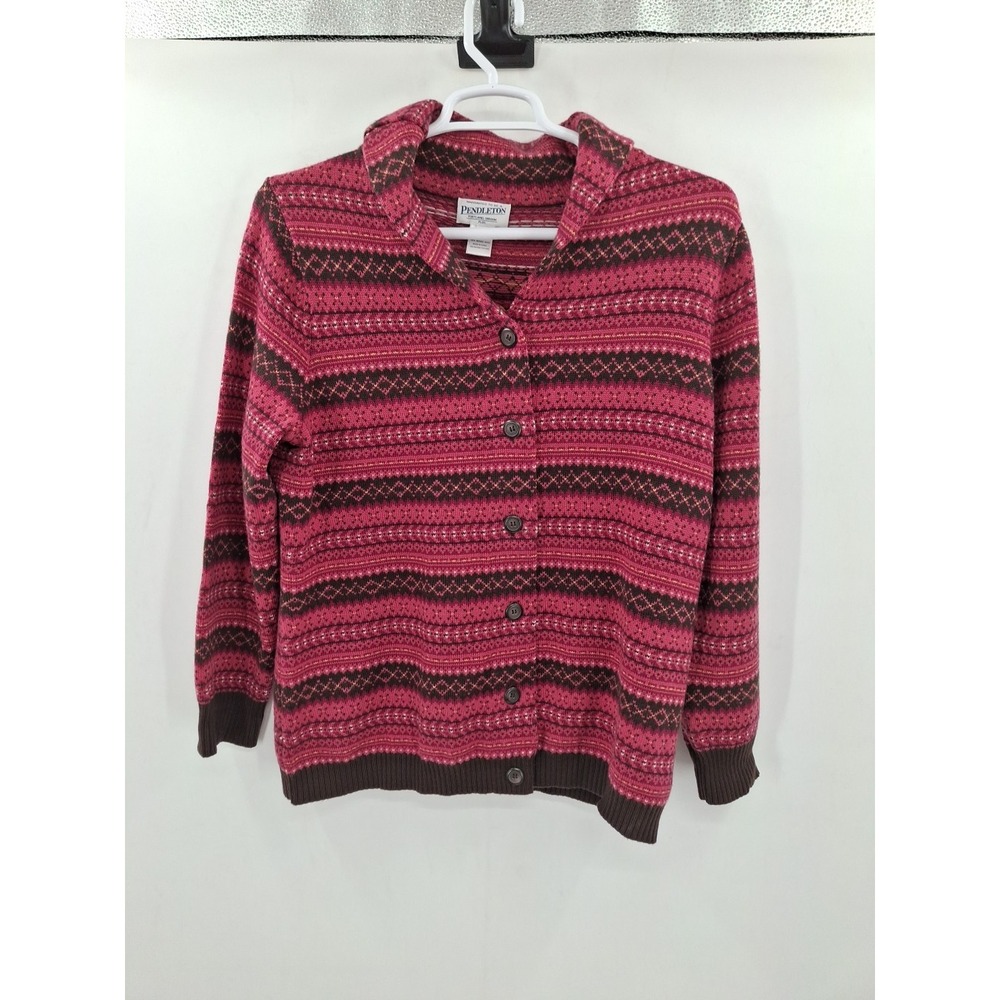 Vintage Pendleton Merino Wool‎ Fair IsleSweater Cardigan 1X